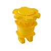 BEIYI 25 Pcs Yellow Rod Post Insulator, Electric Fence Insulators
