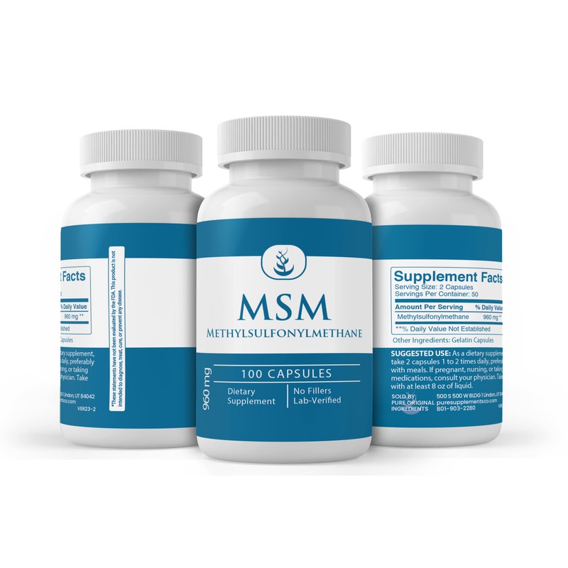 PURE ORIGINAL INGREDIENTS PURE ORIGINAL INGREDIENTS Vitamin C, MSM, and
