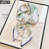 CODCOS 27.5 Inch Silk Feeling Scarf for Women Square Satin