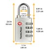 TSA Luggage Locks with 4 Digit Combination – Heavy Duty