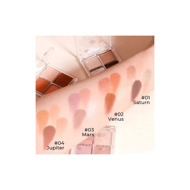 Sace Lady Paleta De Sombras 4 Tonos Para Ojos Maquillaje