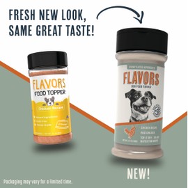 BEAUMONT BASICS Flavors Food Topper for Dogs - All 4 Recipes Gift Pack - Natural, Grain Free - Perfect Kibble Seasoning and Hydrating Treat Mix for Picky Dog - Pack of 4-6.0oz Bottles