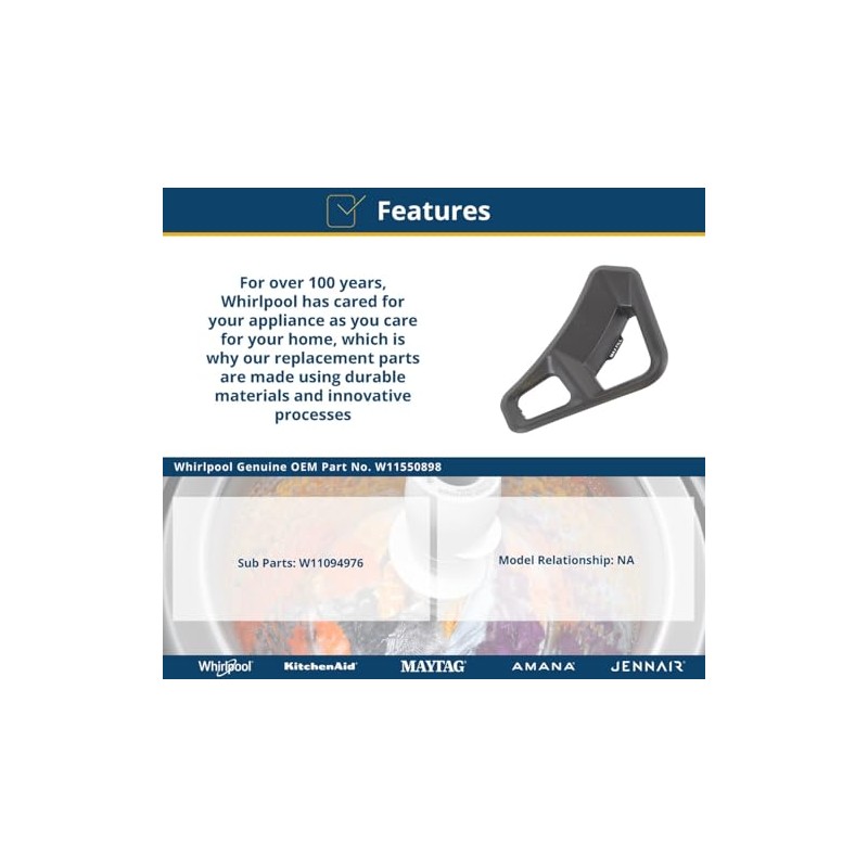 Whirlpool W11550898 Washer Dispenser Tray, Multi