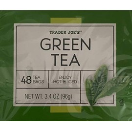 Trader Joes Green Tea, two boxes of 48 tea bags each, hot or cold