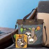 CHALA Work Tote with Zip Around Wallet - Sloth