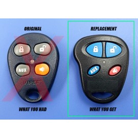 ViPER NEW REPLACEMENT ALTERNATE VIPER 476V 4-BUTTON EZSDEI476 REMOTE TRANSMITTER FOB