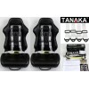 TANAKA 2 X TANAKA UNIVERSAL SILVER 4 POINT BUCKLE RACING