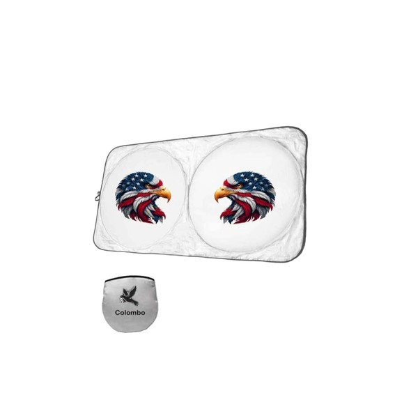 USA Bald Eagle Car Windshield Sun Shade – Patriotic American