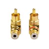 Cable Matters 2-Pack Right Angle RCA Adapter, 90 Degree RCA