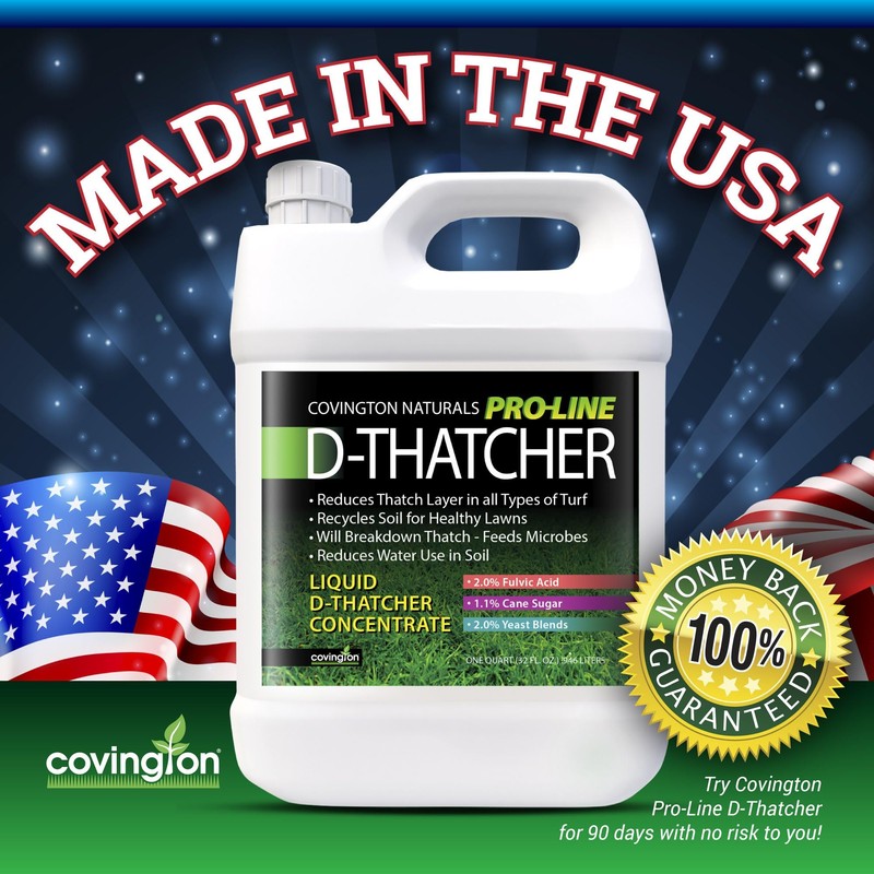 Covington PRO-LINE D-THATCHER Liquid Dethatcher (32oz) – Lawn Thatch Remover