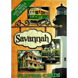 Savannah Georgia Souvenir Playing Cards