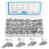 720Pcs Machine Screw Assortment Kit, #10-24#8-32#6-32#4-40 Phillips Pan Head Assorted