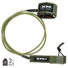 XM SURF MORE Surfboard Leash - Premium Surf Leash for Short Boards & Long Boards - Adjustable, Ultra-Strong Strap for Ankle Support - Regular Strength Cord (.270in) - USA Made
