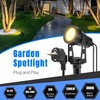 LAMPELIP Garden Spotlight LED Outdoor Waterproof White Pack of 6