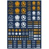 Hi Q Parts JPN Decal 00 Orange 1 Piece Plastic