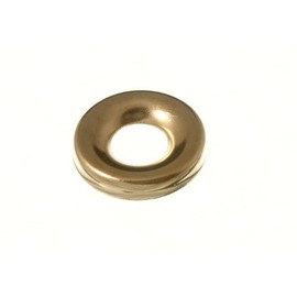 SCREW CUP SURFACE FINISHING WASHERS No. 10 EB BRASS PLATED (pack of 100)