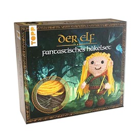 TOPP Fantastic Elf Crochet Kit: Instructions and Material for a Personal Companion to Crochet Yourself. Finished Model Approx. 13 cm, White