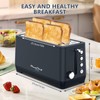 Plum chef 4-Slice Toaster, Extra Wide Long SIot Toaster, 6