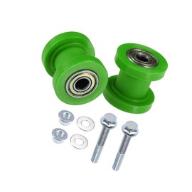 Motoforti Chain Roller Pulley Tensioner/for Motorcycle ATV 8mm 2 Set Green Long-lasting