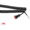 Momentary Small Push Button w/ 6' Wound Cord (Red)