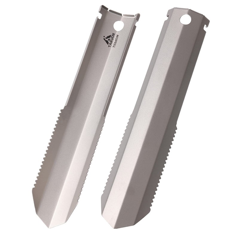 LANRU Titanium Garden Hand Serrated Shovel Outdoor Camping Hiking Backpacking