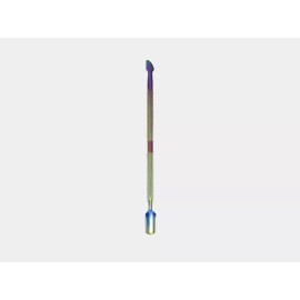 GI Titanium Color Cuticle Pusher Stainless Steel Nail Cut Tool Manicure Pedicure US