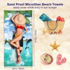 Violetpos Quick Drying and Lightweight Beach Towels, Beach Towel, Large,