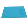 Silicone Soldering Mat with 25cm Scale Prevent Slipping Watch Repair
