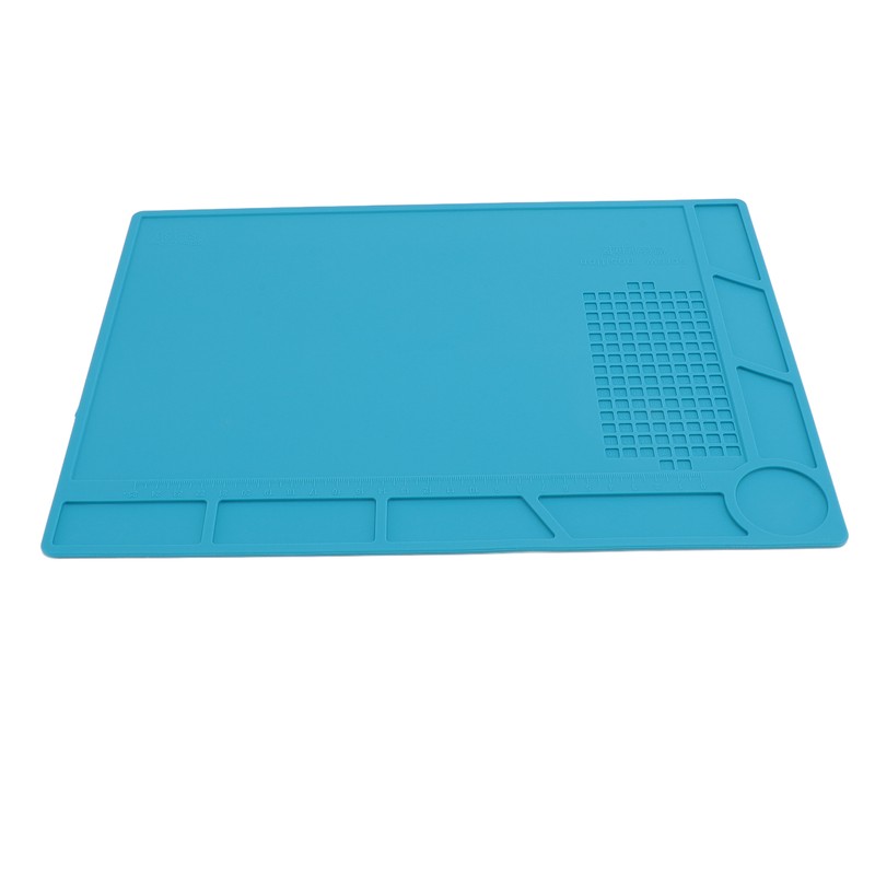 Silicone Soldering Mat with 25cm Scale Prevent Slipping Watch Repair