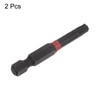 sourcing map 2pcs T27 Impact Rated Torx Bit 1/4" Hex
