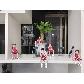 Sakuragi Hanamichi Ryota Mitsui Hisashi Rukawa Figure Model Toys Anime Figure Complete Action Figure 5 Pieces 7-8cm Slam Dunk Kaede Rukawa Figure PVC Action Anime Scene Model Toy Sakuragi Figure Gift