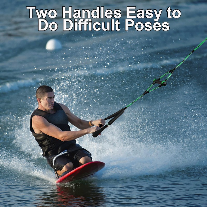 MAYAPHILOS 75ft Wakeboard Water Ski Kneeboard Rope with 15in Floating