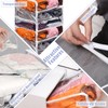 Kingdder 12 Pcs Clear Vinyl Zippered Storage Bags 15.8 x