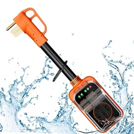 Divome RV Surge Protector 50 Amp - Upgraded 8400 Joules RV Circuit Analyzer with Waterproof Cover, RV Adapter Plug for Camper Accessories for Travel Trailers