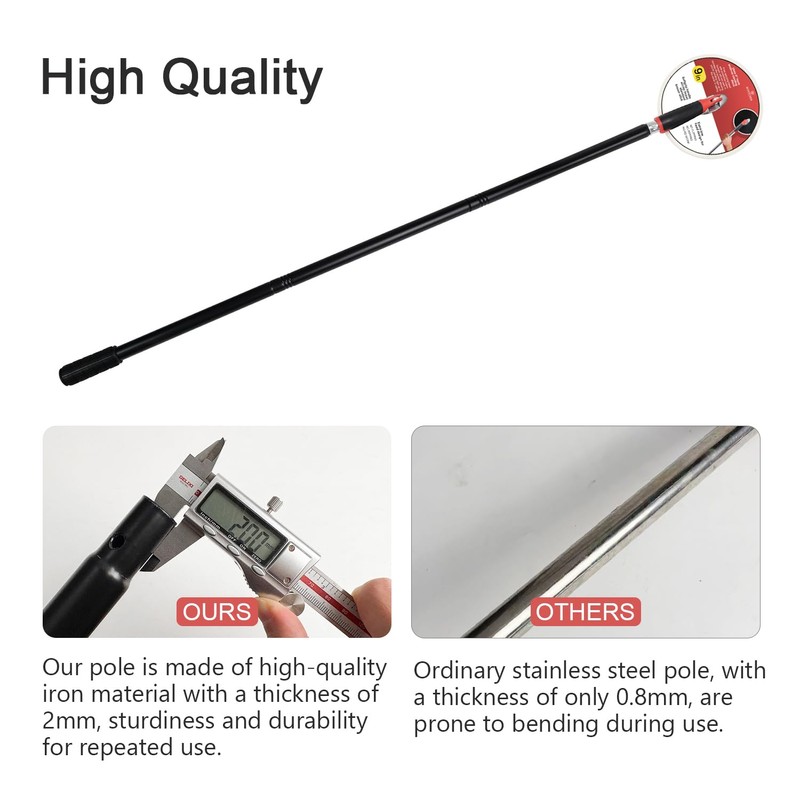 SCOTTCHEN Drywall Sander 9 Inch Radial Round Pole Sander for