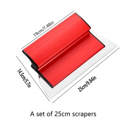 Drywall Skimming Blade,25cm Wall trowe,Durable Premium Skimming Trowel Stainless Steel Coated Scraper Tool with Z-Shape Handle for Smoothing and Finishing Concrete Wall Panels Wall Plastering Tool