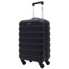 Wrangler Hardside Carry-On Spinner Luggage, Navy Blue, 20-Inch