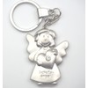 Guardian Angel Key Ring 5 CM matte Silver-Plated Surface