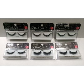 Ardell Black Tie, 1 Pair of Reusable False Lashes W/ Adhesive Included