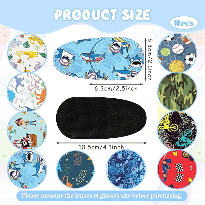 Eye Patches for Kids,10 pcs Eye Patch for Glasses Over