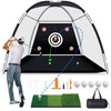 MoKo Golf Net with Practice Mat, 10 x 7 ft