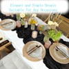 ACSUIT 4 Pack Black Cheesecloth Table Runner 20 x 120