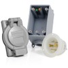 Leviton 30 Amp Generator Power Cord Inlet Kit, 37830-KIT