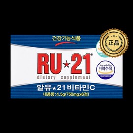 Spirit Science RU21 Vitamin C R Oil 21 Vitamin C Vitamin Antioxidant 750mg / RU21 비타민C 알유21 비타민씨 비타민 항산화 750mg X 6정