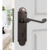 Infinity Decor Victorian Scroll Lever Lock Pull Handles on 168mmx40mm