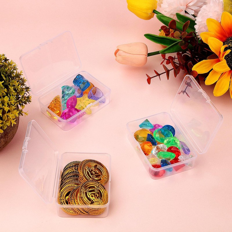 Pack of 15 Storage Boxes with Lid, Small 9.8 x