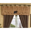 Black Forest Décor Wildlife Tracks Bear Valance