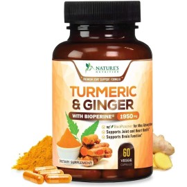 Nature's Nutrition Curcuma Y Gengibre 1950 Mg 60 Cápsulas