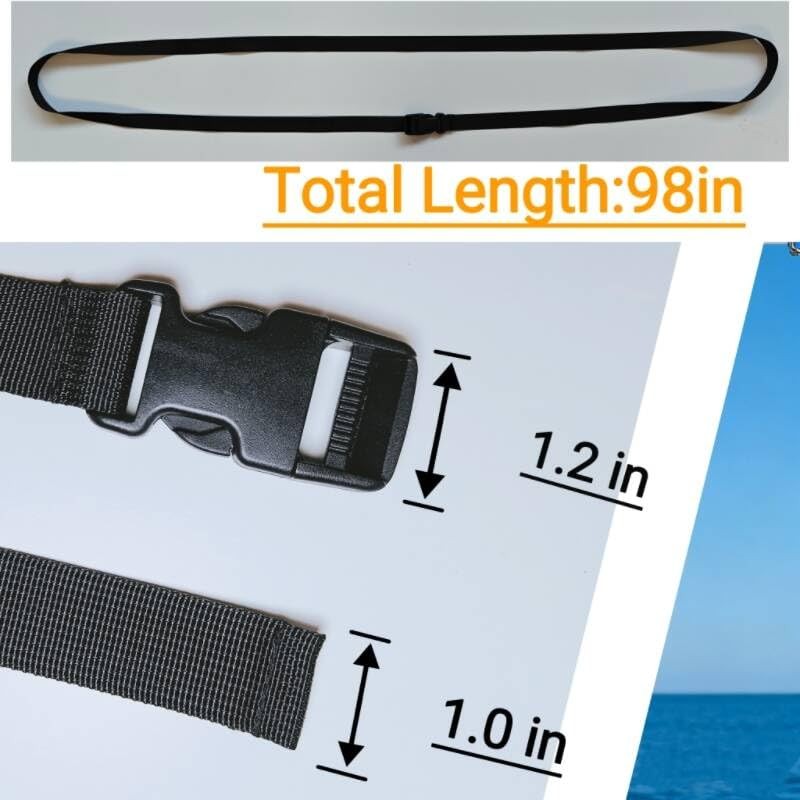 TsdL-one 6 Pack Boat Cover Tie Down Straps with Quick