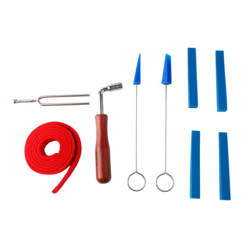 Piano Tuning Tool Set Tuning Wrench Fork Rubber Mute Wool